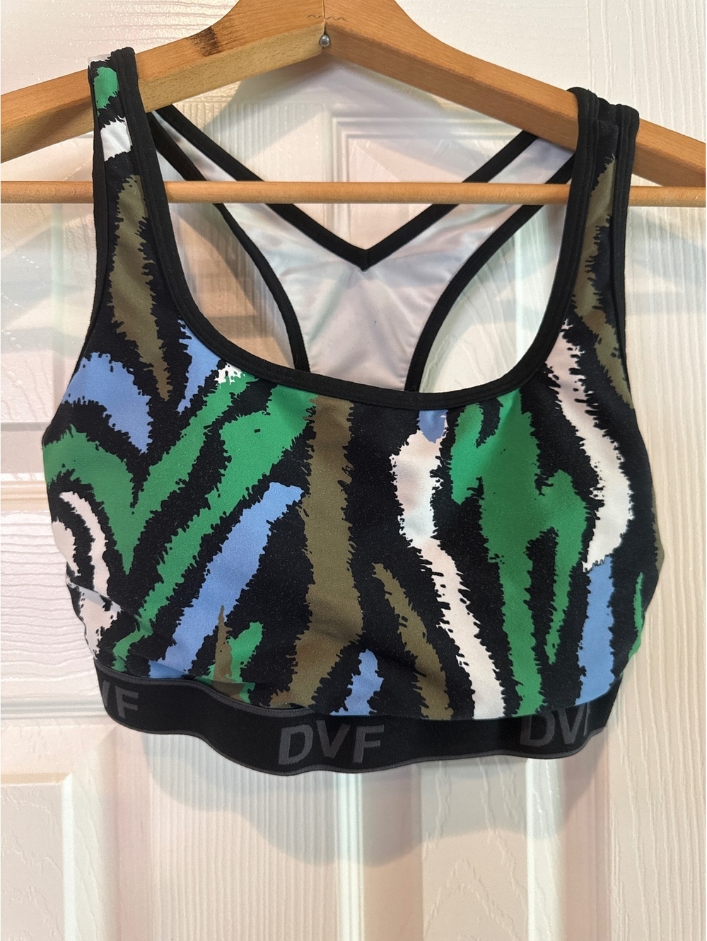 Diane von Furstenberg DVF Printed Sports Bra Size Small